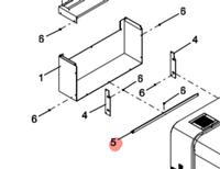  KMK-M137N-00 STAY,CONV.COVER Y